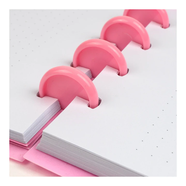 Cuaderno Discos Grande Pantone Rosado A4 80 hojas  2