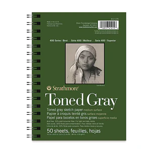 Cuaderno De Dibujo Strathmore Toned Gray 14x21,6cm 50h 118g