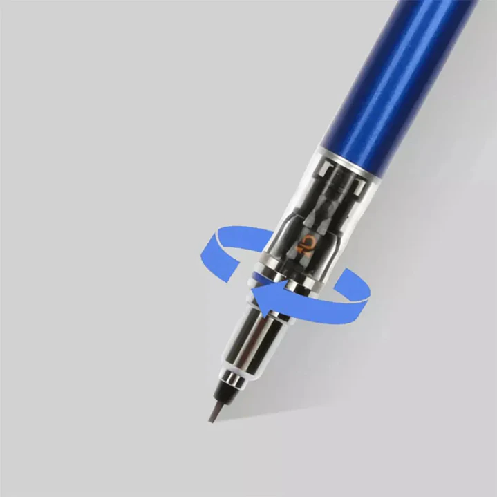Portaminas Rotativo Uni Kuru Toga Standard Rosado 0,5mm 3