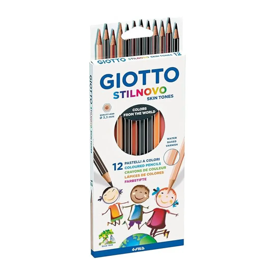 Lapices Giotto Stilnovo 12 Colores Tonos Piel 1