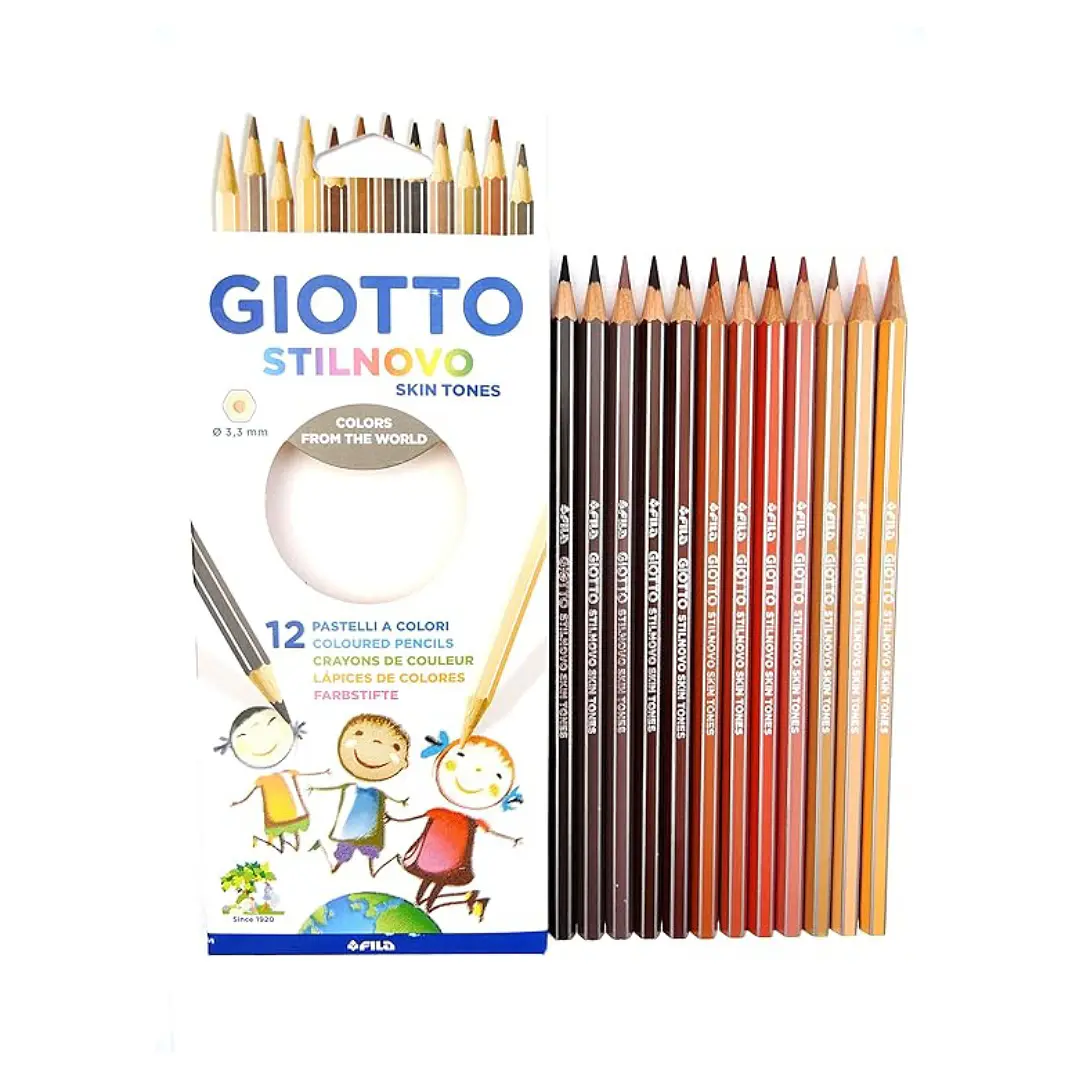 Lapices Giotto Stilnovo 12 Colores Tonos Piel 2