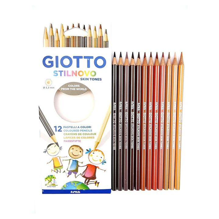 Lapices Giotto Stilnovo 12 Colores Tonos Piel 2