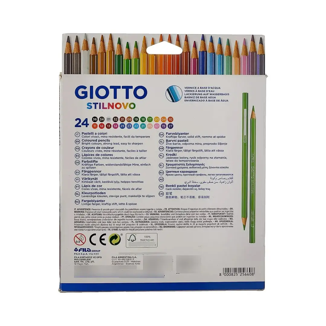 Lapices Giotto Stilnovo 24 Colores Acuarelables 5