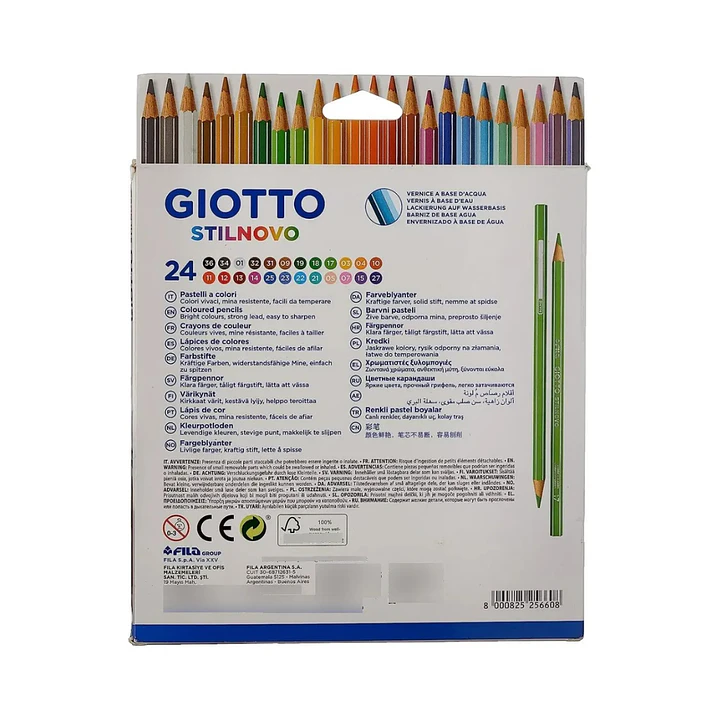 Lapices Giotto Stilnovo 24 Colores Acuarelables 5