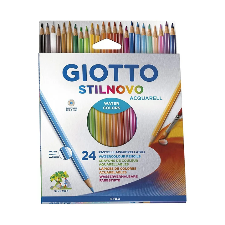 Lapices Giotto Stilnovo 24 Colores Acuarelables 6