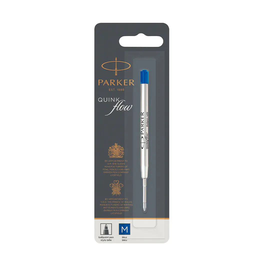 Repuesto Bolígrafo Parker QuinkFlow 0,7mm Punta Media Azul 1