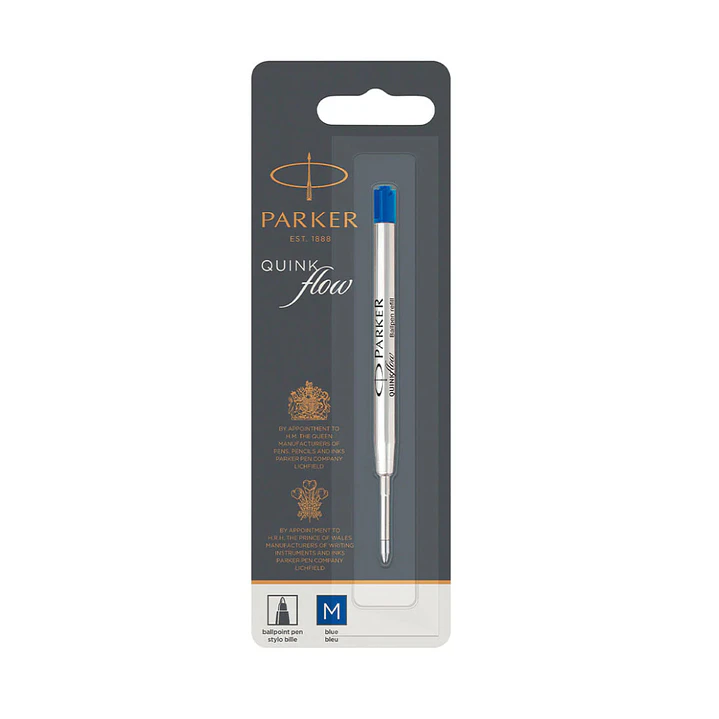 Repuesto Bolígrafo Parker QuinkFlow 0,7mm Punta Media Azul 1