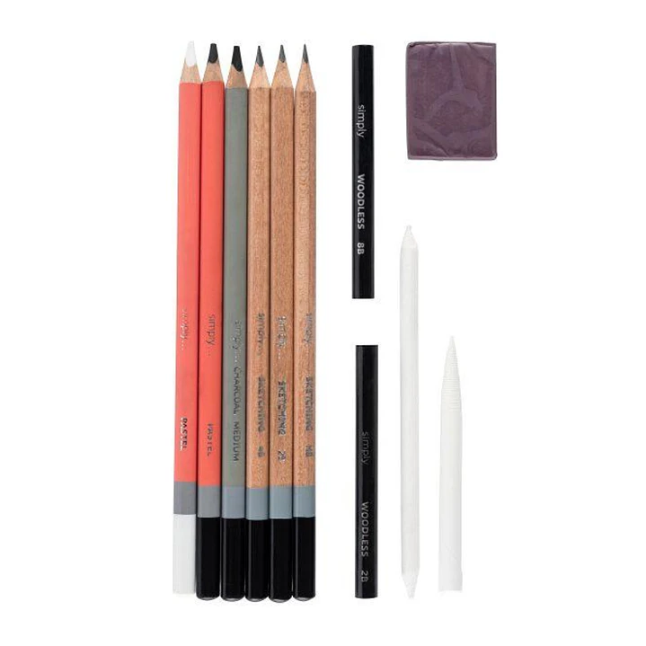 Set Lápices dibujo Daler Rowney Simply Sketching 12 Piezas 2