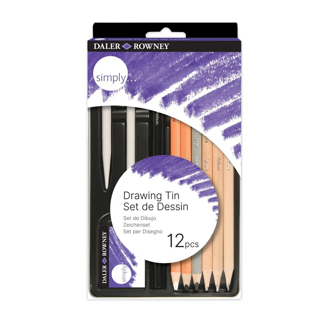 Set Lápices dibujo Daler Rowney Simply Sketching 12 Piezas 1