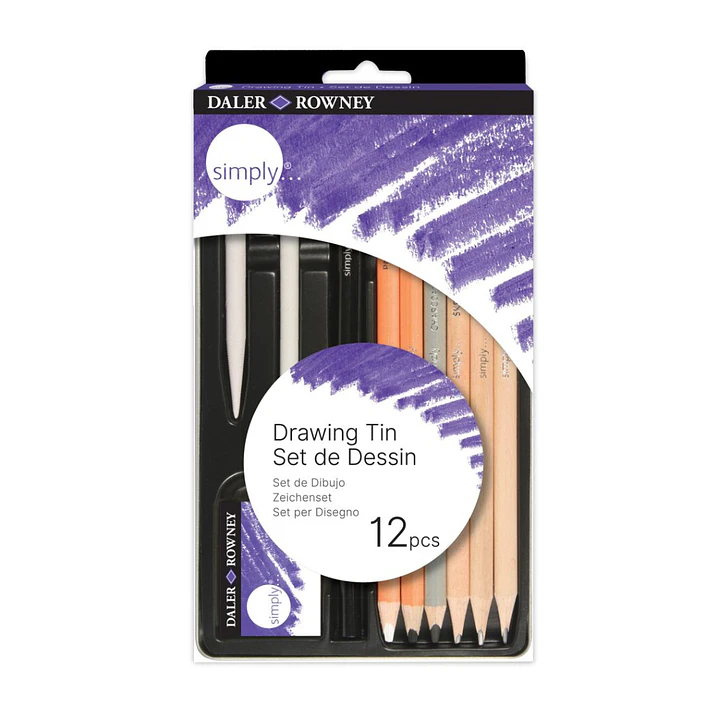 Set Lápices dibujo Daler Rowney Simply Sketching 12 Piezas 1