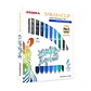 Set 10 Bóligrafos de Gel Zebra Sarasa clip 0.7mm Winter - Miniatura 1