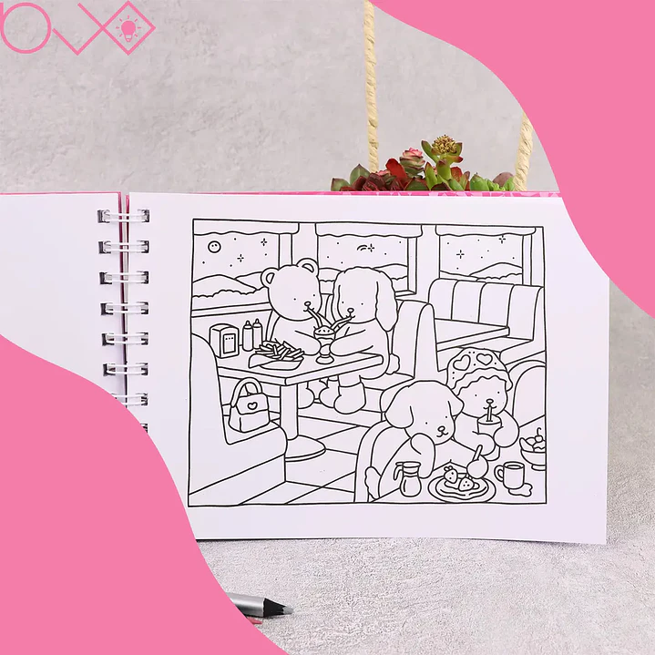 Libro para Colorear Bobbie Goods 50 hojas Tapa Dura  4
