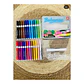 Marcadores Acrílicos Punta Pincel 24 colores Maleta Apilable - Miniatura 2