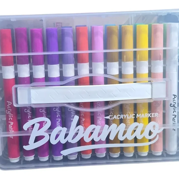 Marcadores Acrilicos Punta Pincel 48 Colores Maleta Apilable 5