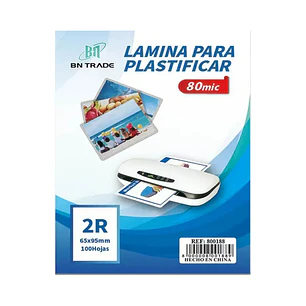 Láminas Para Plastificar 65x95mm 80 Micrones 100 Hojas