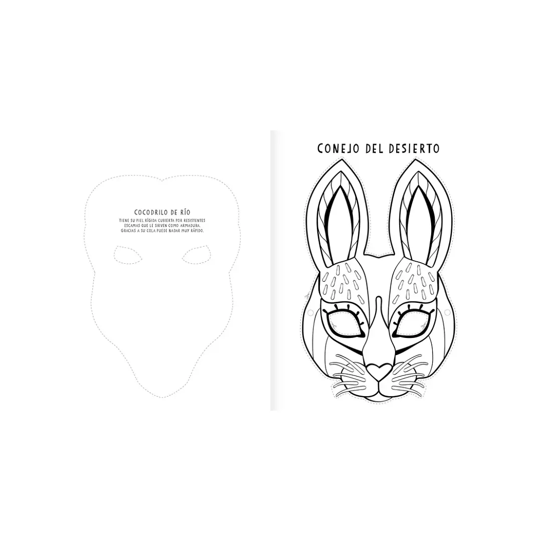 Máscaras. Pinta y recorta, Paula Álvarez 5