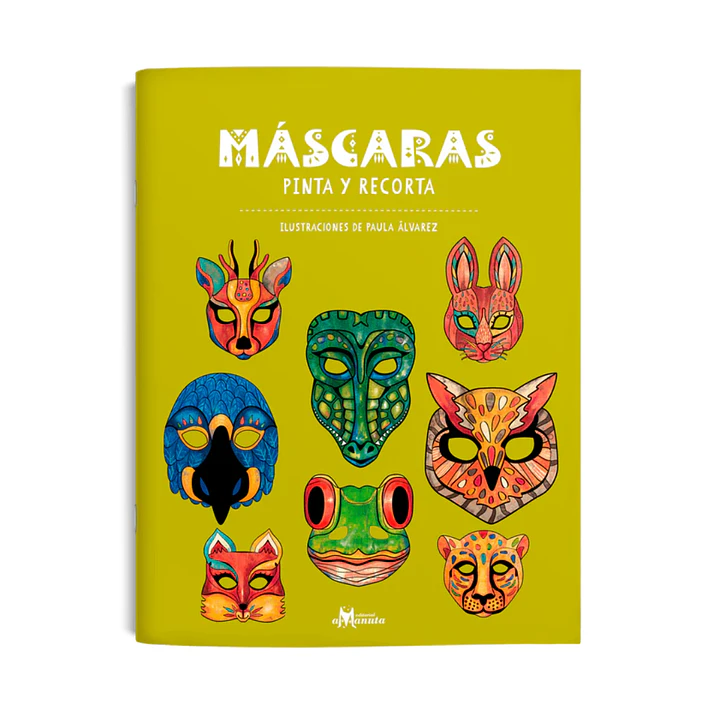 Máscaras. Pinta y recorta, Paula Álvarez 1