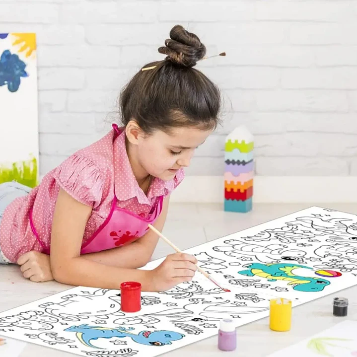 Rollo De Papel Para Colorear Dibujo Para Niños 30x300 cms 14