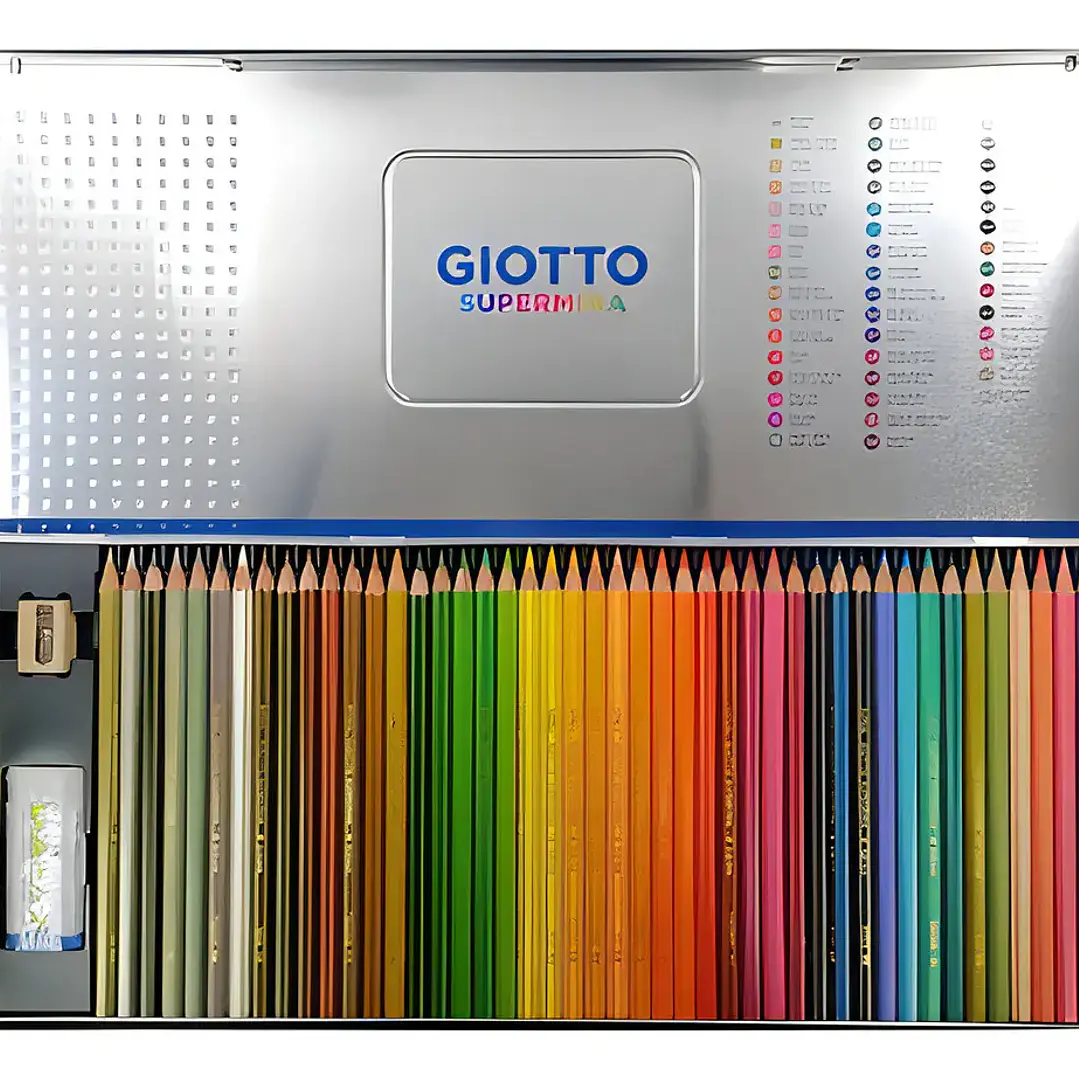 Set 46 Lápices De Colores Giotto Supermina + Accesorios 8