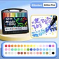 Marcadores Metallicos efecto Glitter 48 Colores  - Miniatura 2