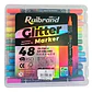 24 Marcadores Doble Punta efecto Glitter 48 colores - Miniatura 1