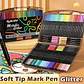Marcadores Metallicos efecto Glitter 72 Colores  - Miniatura 4