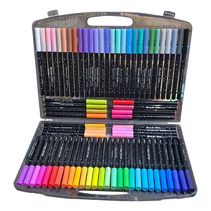 Marcadores Metallicos efecto Glitter 72 Colores 
