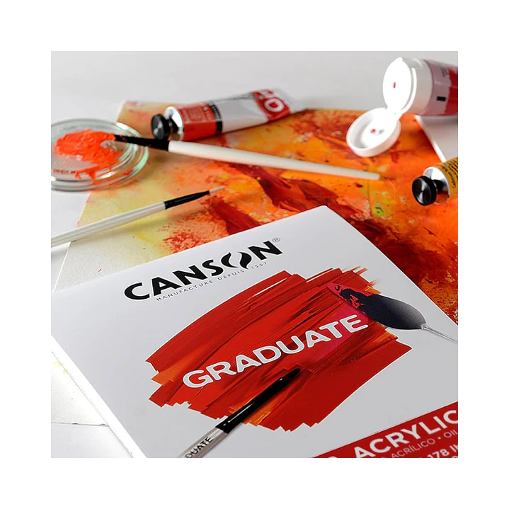 Block Óleo y Acrílico Canson Graduate A3 20 Hojas 290g/m2 3
