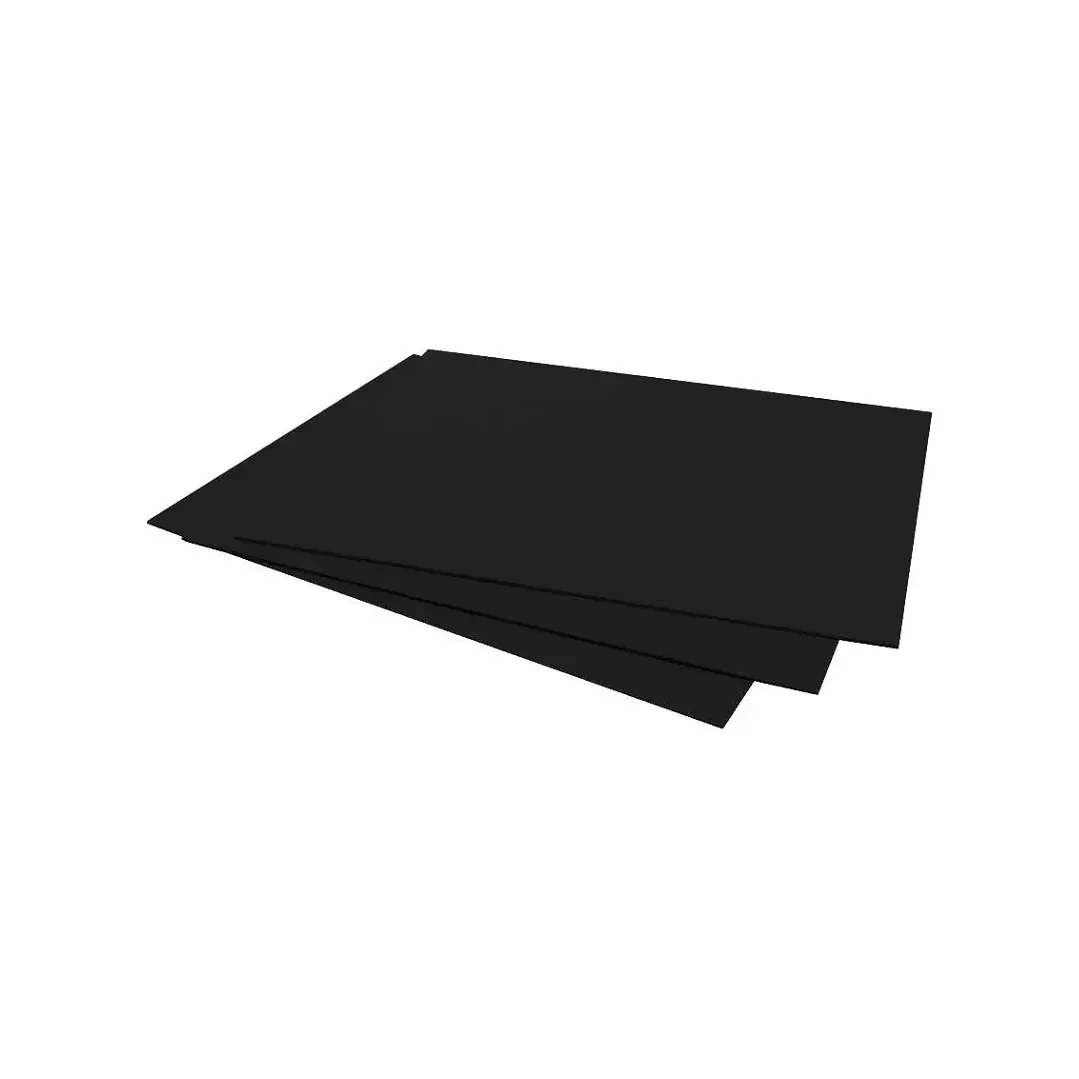 Pack 5 Pliegos Cartón Piedra Color Negro 27x38cm 3