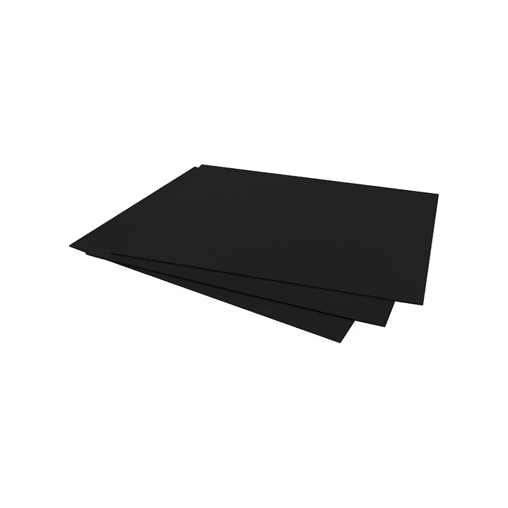 Pack 5 Pliegos Cartón Piedra Color Negro 27x38cm 3