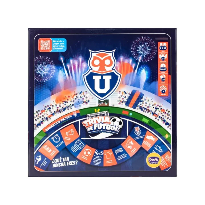 Juego De Mesa Trivia De Fútbol Universidad De Chile Dactic 3