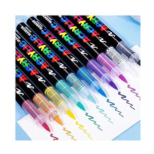 Marcadores Acrílicos Punta Pincel Acrylic 24 Colores