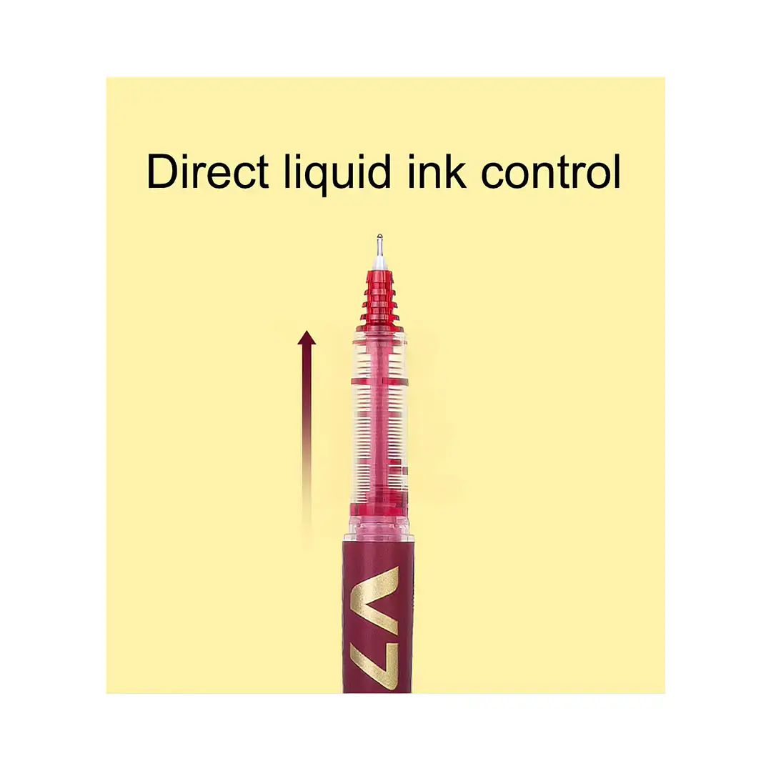 Lápiz Tinta Pilot Hi-Tecpoint V7 0,7mm Recargable Color Rojo 2