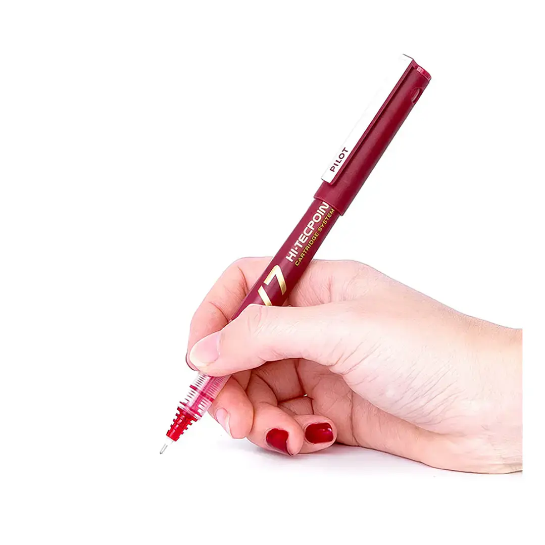 Lápiz Tinta Pilot Hi-Tecpoint V7 0,7mm Recargable Color Rojo 3