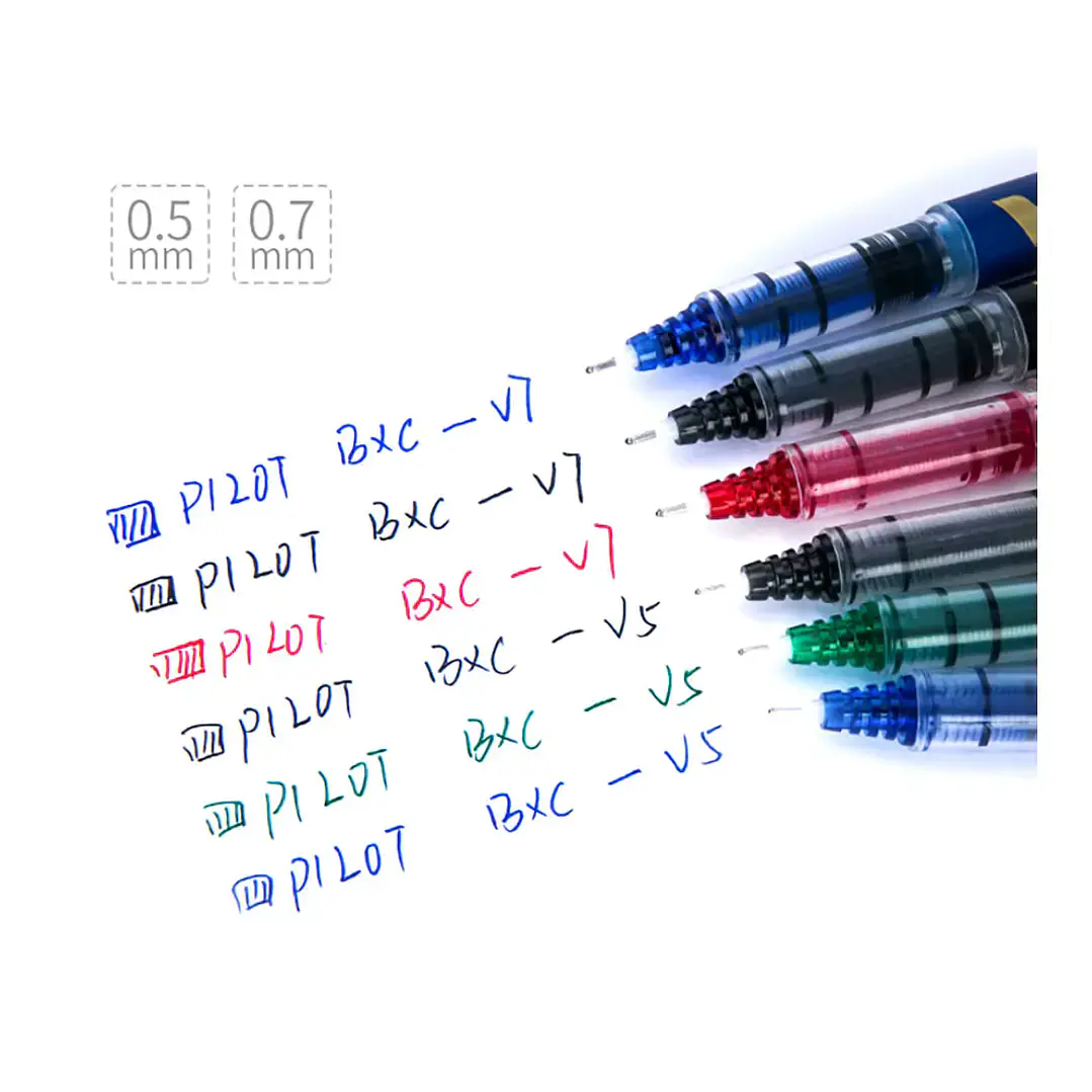 Lápiz Tinta Pilot Hi-Tecpoint V7 0,7mm Recargable Color Rojo 8