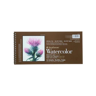 Croquera Acuarela Strathmore 300g 15.2x30.5cm 12 Hojas