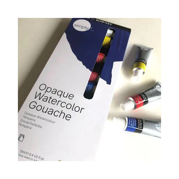 Set 12 Tubos Gouache Daler Rowney Simply  3