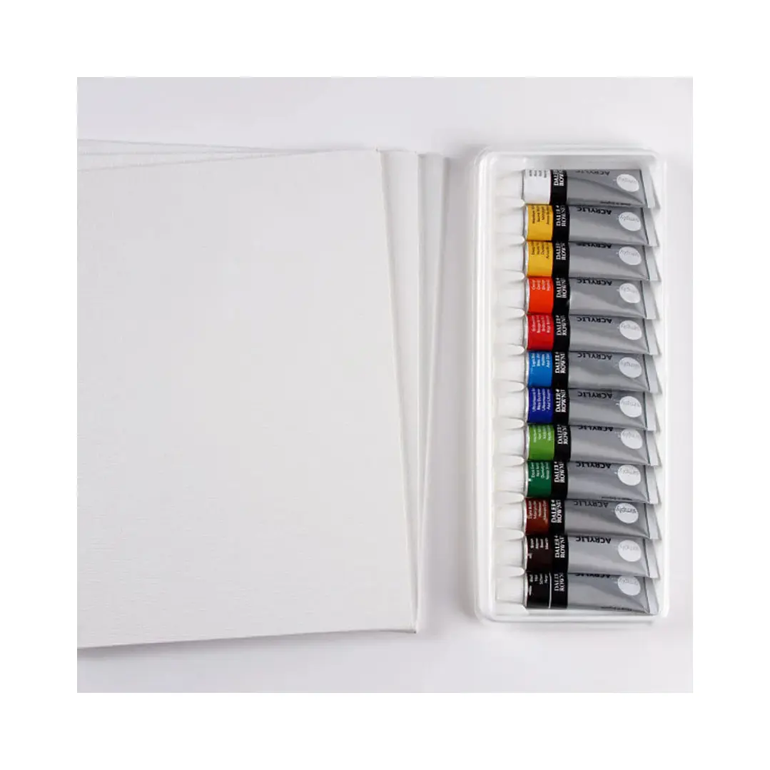 Set 12 Tubos Pintura Acrílica Daler Rowney Simply  4