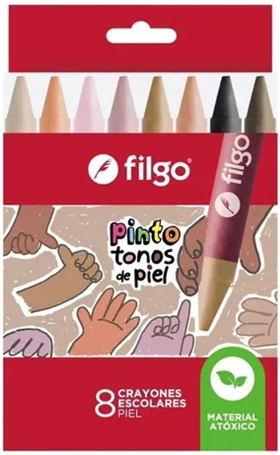 Crayones Filgo Pinto Tonos De Piel X8u 1