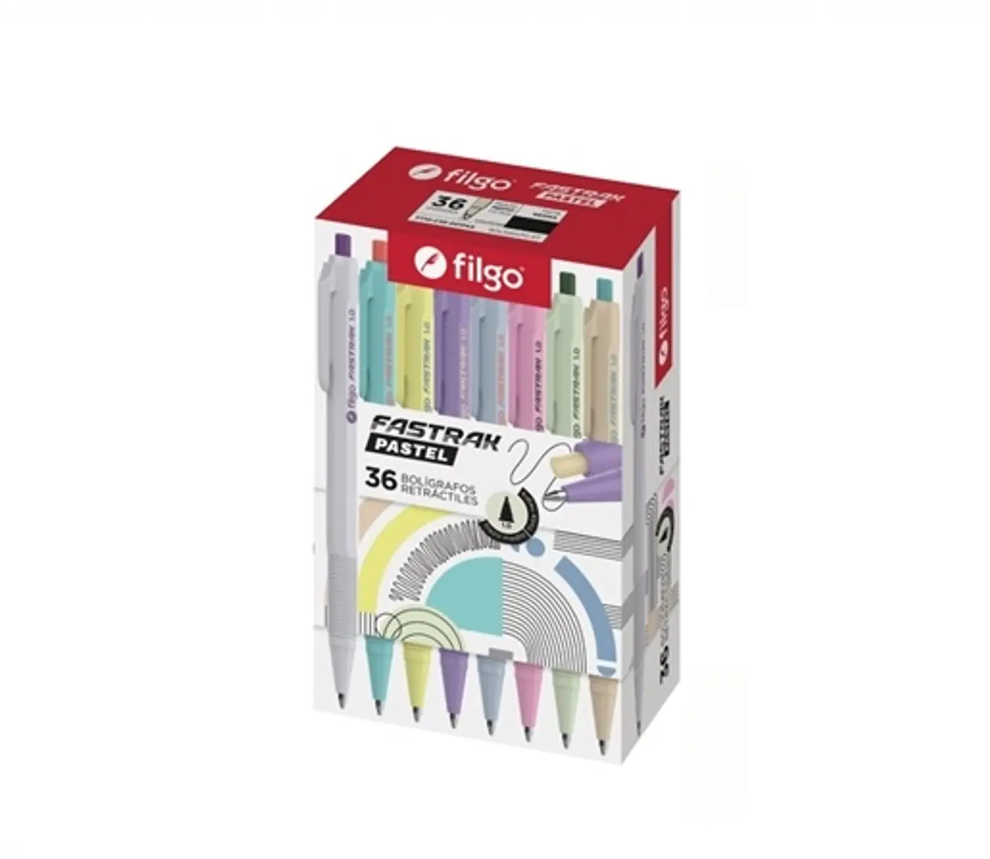 Boligrafo Filgo Rt Fastrack X36u. 1.0 Surtidos Pastel 1