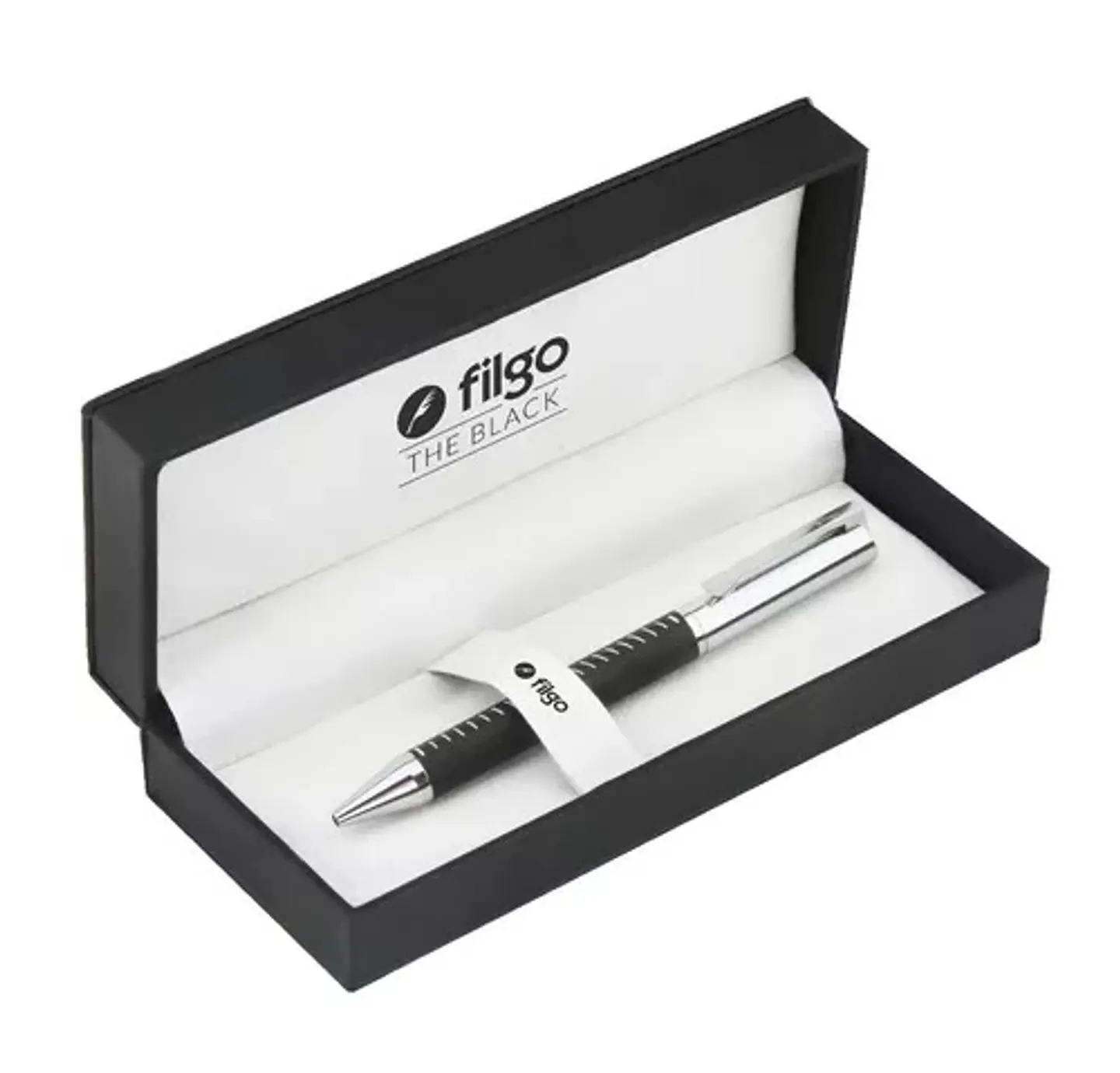 Boligrafo Filgo Braque Cuero Negro/tostado 1