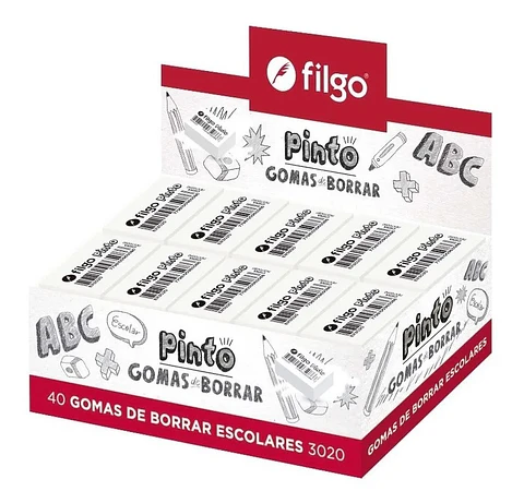 Goma De Borrar Pinto Filgo X40u (lapiz)