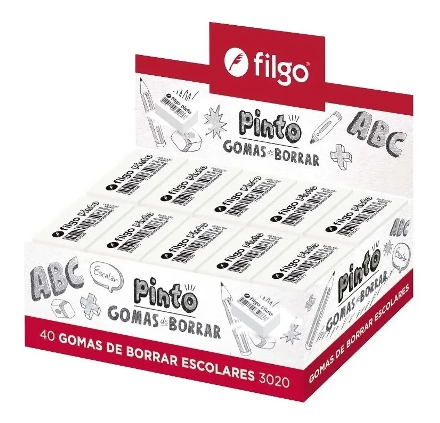 Goma De Borrar Pinto Filgo X40u (lapiz) 1
