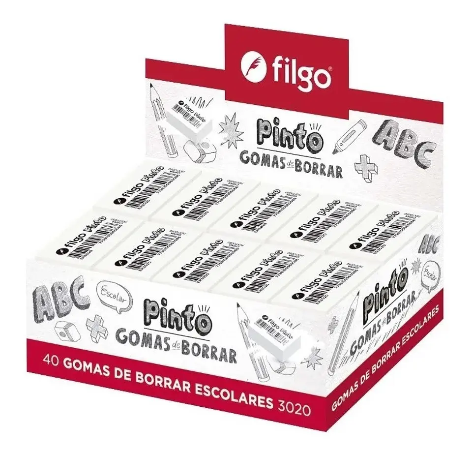 Goma De Borrar Pinto Filgo X40u (lapiz) 1