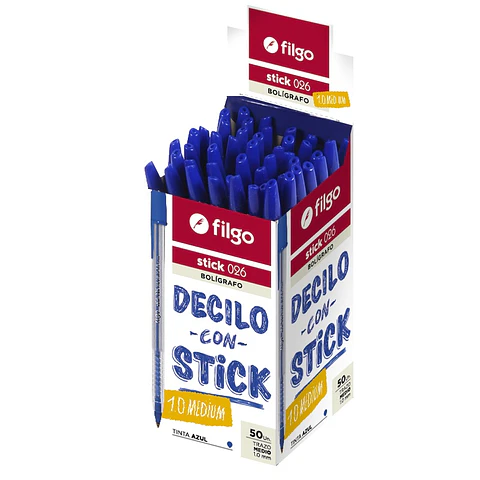 Boligrafo Filgo Stick 026 1mm X50 (Ver Opciones)
