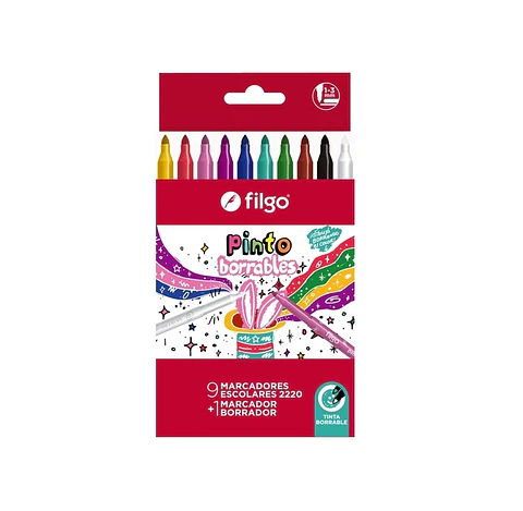 Marcador Filgo Pinto Estuche X10u. Borrable