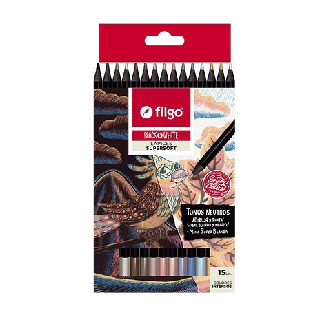 Lapices Filgo Black&white Tonos Neutros Supersoft