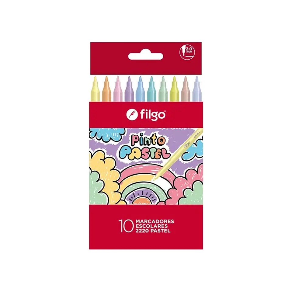 Marcador Filgo Pinto Estuche X10u. Pastel 1