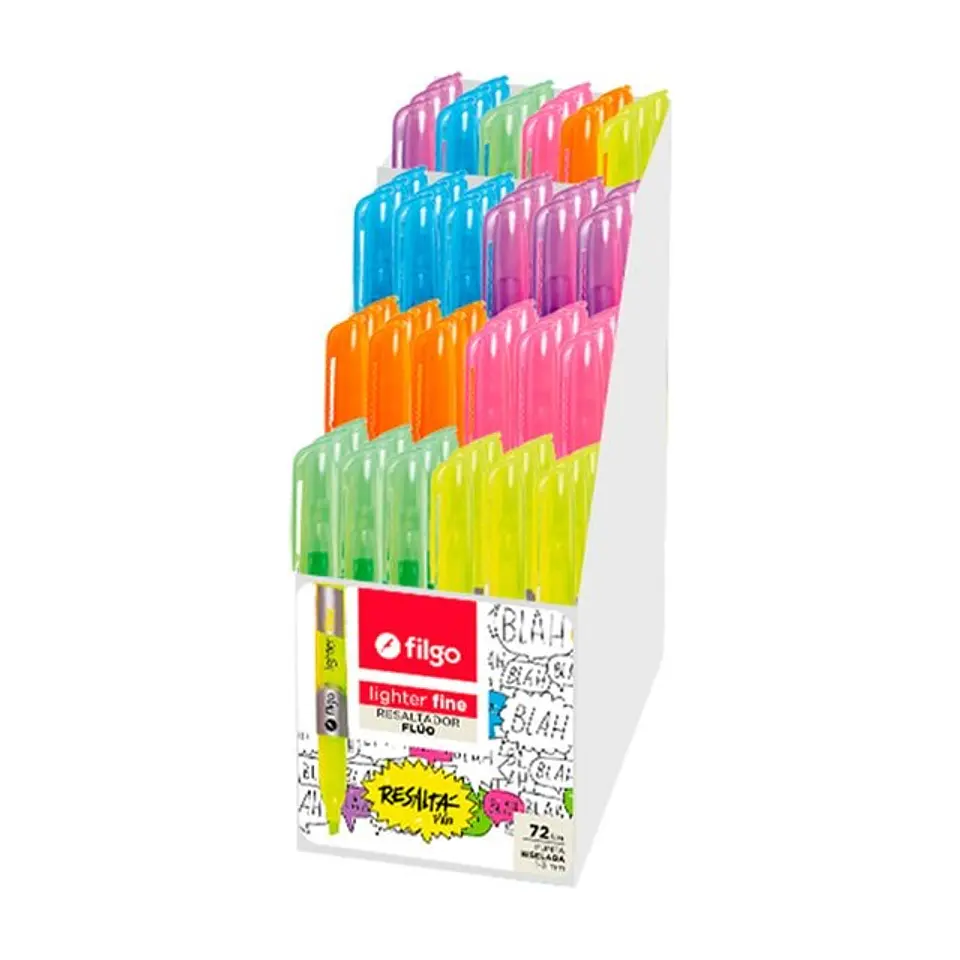 Exhibidor Filgo Resaltador Lighter Fine X72u 1