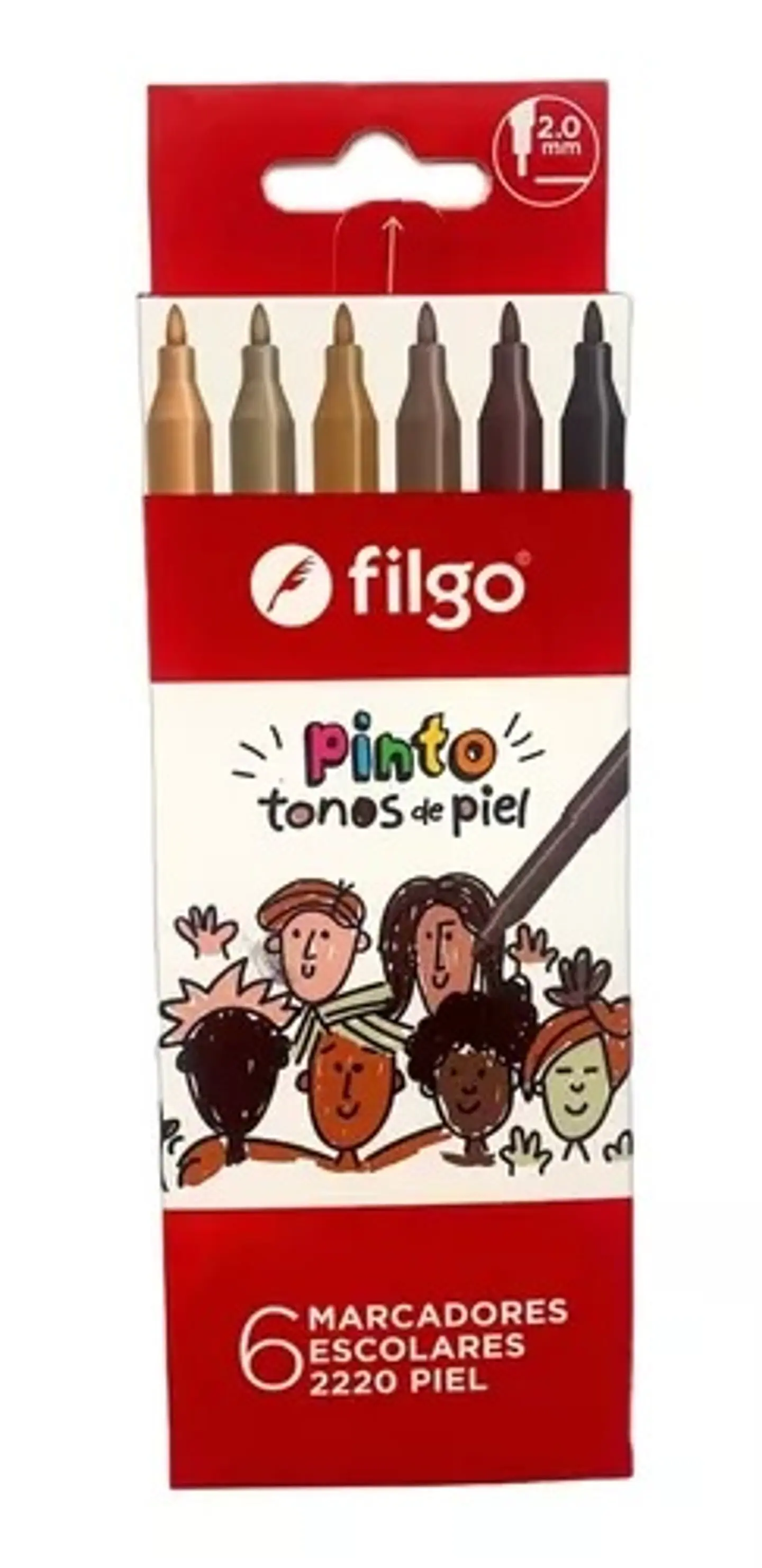 Marcador Filgo Pinto Estuche X6u. Skin Tones 1